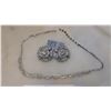 Image 2 : SHERMAN STYLE RHINESTONE NECKLACE & RHINESTONE EARINGS