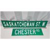 Image 2 : 2 Street signs - "Chester Rd" & "Saskatchewan St. W"