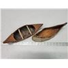 Image 2 : 2 Mini birch bark canoes