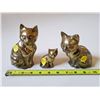 Image 1 : Brass Cat Family