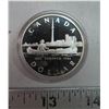 Image 1 : 1984 Proof Silver Dollar. Commemorates the 150th Anniversary of Toronto. Popular CN Tower. Proof wit