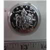 Image 1 : 1994 Proof Silver Dollar. Commemorates the last RCMP dog sled team. Sterling Silver. Proof with Ultr