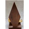 Image 2 : Vintage Snowmobile trophy - Brass & Walnut