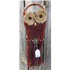 Image 3 : Vintage Mid Century "Owl" Macrame wall hanging art