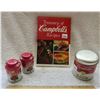 Image 1 : Campbell soup recipe book - Salt & Peppers canister