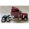Image 4 : 1998 Peterbilt die cast semi truck 10" rubber wheels