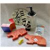 Image 1 : Household China cabinet goodies - Beer mugs wooden puzzles