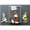 Image 1 : Walt Disney enamel pendants - Mickey Mouse Minnie Mouse Donal Duck