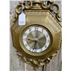 Image 2 : Mid century modern "Syroco" ornate wall clock - 13" x 27" GWO