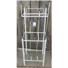 Image 1 : Bathroom vanity stand NOS original box glass shelves 36" tall powder coated