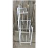 Image 4 : Bathroom vanity stand NOS original box glass shelves 36" tall powder coated
