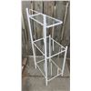 Image 5 : Bathroom vanity stand NOS original box glass shelves 36" tall powder coated