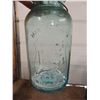 Image 2 : antique blue safety sealed glass canning jars