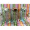 Image 3 : antique blue safety sealed glass canning jars