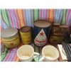 Image 3 : tobacco cans , antique tea cups