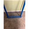 Image 3 : Pool Cue holder - From original Canwood pool hall,  oak under blue paint- 62"x35"