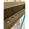 Image 4 : Pool Cue holder - From original Canwood pool hall,  oak under blue paint- 62"x35"