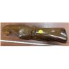 Dark solid wood eagle carving -12 inches