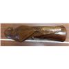 Image 2 : Dark solid wood eagle carving -12 inches