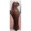 Image 3 : Dark solid wood eagle carving -12 inches