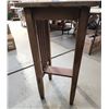 Image 2 : Vintage wooden side table/plant stand - 17"x17"x33 3/4"H