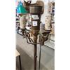 Image 2 : Vintage candelabra style, metal floor lamp - 56"H