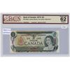 Image 1 : 1973 BCS graded, Canadian 1 dollar specimen bill - Lawson/Bouey - AA0000000 - UNC62