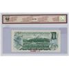Image 2 : 1973 BCS graded, Canadian 1 dollar specimen bill - Lawson/Bouey - AA0000000 - UNC62