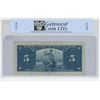 Image 2 : 1937 GWC graded, Canadian 5 dollar bill - Coyne/Towers - Y/C 8742202 - VF20