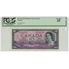 Image 1 : 1954 PCGS graded, Canadian 10 dollar "Devil's Face" bill - Coyne/Towers - E/D 5042262 - VF35