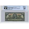 Image 1 : 1937 GWC graded, Canadian 20 dollar bill - Coyne/Towers - H/E 4165935 - VF20