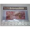 Image 1 : 2004 BCS graded, Canadian 50 dollar bill - Jenkins/Dodge - AHA 4946591 - UNC63