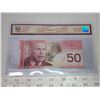 Image 3 : 2004 BCS graded, Canadian 50 dollar bill - Jenkins/Dodge - AHA 4946591 - UNC63