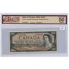 Image 1 : 1954 BCS graded, Canadian 100 dollar bill - Beattie/Rasminsky - B/J 5268041 - UNC50