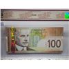 Image 4 : 2004 BCS graded, Canadian 100 dollar bill - Jenkins/Dodge - BKJ 6309113 - UNC63