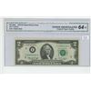 Image 1 : 1976 CGA graded, US 2 dollar bill - Neff/Simon - I19800160A - UNC64