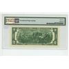 Image 2 : 2009 PMG graded, US 2 dollar bill - Rios/Geithner - K00280128 - UNC64