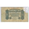 Image 1 : Germany – Weimar Republic. 1922 100 Mark Reichsbanknote. F+.