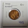 Image 1 : 1943 Tombac 5 Cents. The last Tombac. Brilliant Uncirculated.