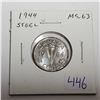 Image 1 : 1944 Steel 5 Cents. The first Steel 5 Cents. MS-63.