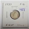 Image 1 : 1937 Silver 10 Cents. First issue of King George VI. F-12.