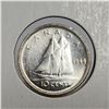 Image 4 : 1944 Silver 10 Cents. World War II issue. AU-55. Lustrous.