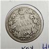 Image 3 : 1904 Silver 25 Cents. Key Date. Mintage of 400,000. G-4.