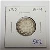 Image 1 : 1912 Silver 25 Cents. G-4.