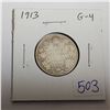 Image 1 : 1913 Silver 25 Cents. G-4.