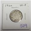 Image 1 : 1920 Silver 25 Cents. VG-8.