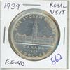 Image 1 : 1939 Royal Visit Silver Dollar. One year type. EF-40.