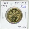 Image 1 : 1969 – 2019 Equality Loonie Dollar. 50th Anniversary of the legalization of homosexuality i