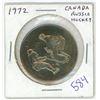 Image 1 : 1972 Canada - Russia Hockey Series medal. Original medal in both English & Russian. BU.