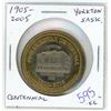Image 1 : 1905 – 2005 Yorkton Trade Dollar. Celebrates the 100th Anniversary of Saskatchewan and depi
